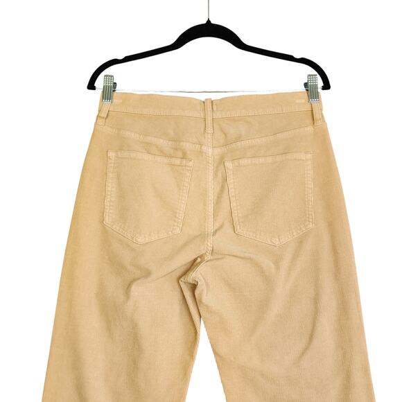 J Crew Womens High Rise Slim Demi Boot Pant in Corduroy Size 28 Tan Ankle Crop - Picture 5 of 13
